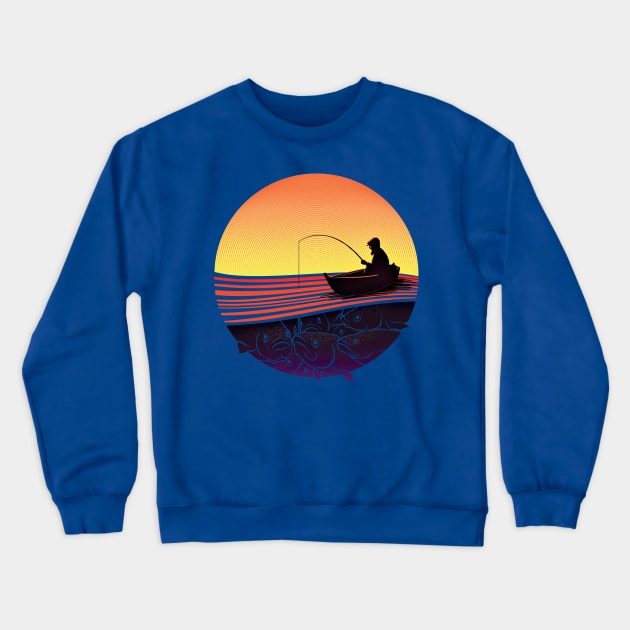 Fishing Crewneck Sweatshirt by asitha